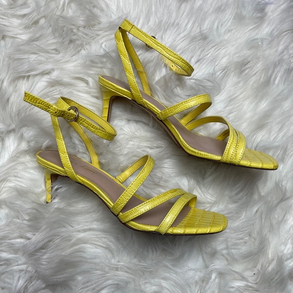 Yellow Sandal Heels - Picture 2 of 3